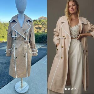 7 for all mankind Trimmed Trench Coat NWT